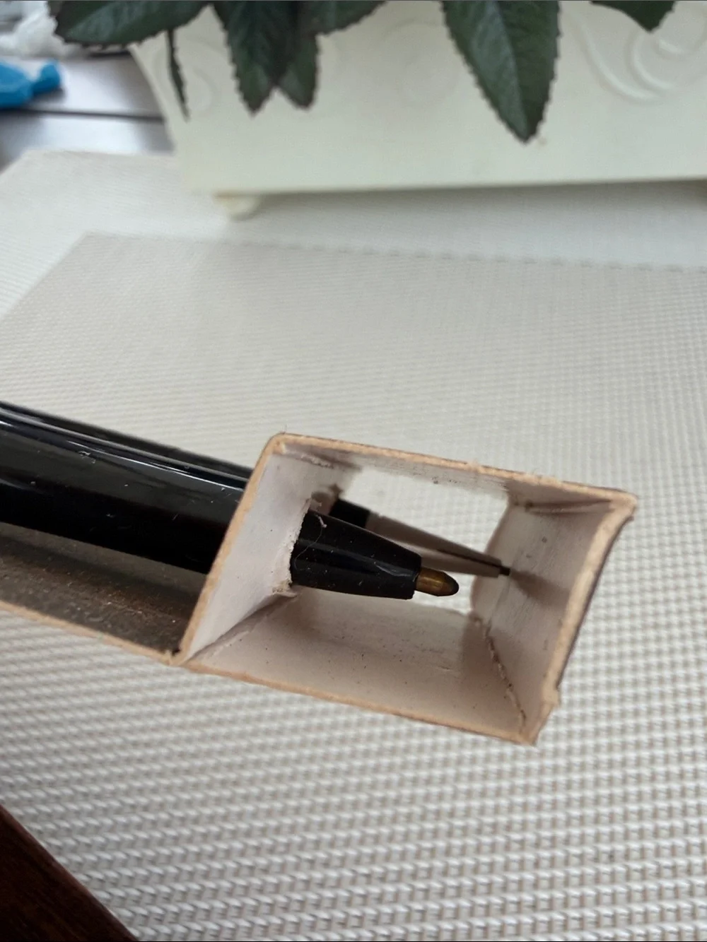 Vintage PAPER MATE black chrome set of two ink pen and pencil RARE FIND